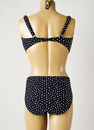 Maillot de bain 2 pièces stretch haut soutien-gorge emboitant bleu SUNMARIN femme
