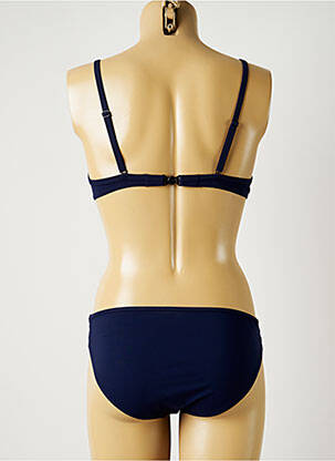 Maillot de bain 2 pièces stretch haut soutien-gorge moulé bleu SUNFLAIR femme