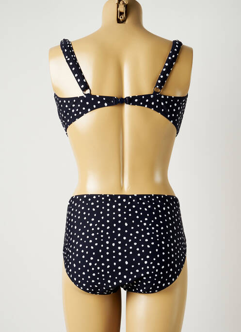 Maillot de bain 2 pièces stretch haut soutien-gorge emboitant bleu SUNMARIN femme