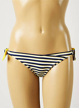 Bas de maillot de bain tissage texturé bikini jaune MARIE JO femme