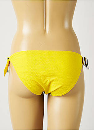 Bas de maillot de bain tissage texturé bikini jaune MARIE JO femme