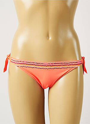 Bas de maillot de bain effet matière satinée bikini rose MARIE JO femme