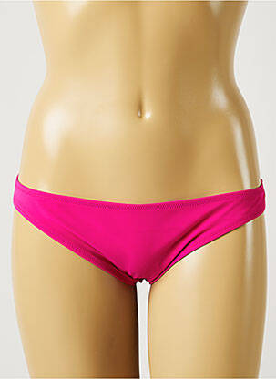 Bas de maillot de bain effet matière satinée culotte rose ANTIGEL femme