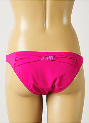 Bas de maillot de bain effet matière satinée culotte rose ANTIGEL femme