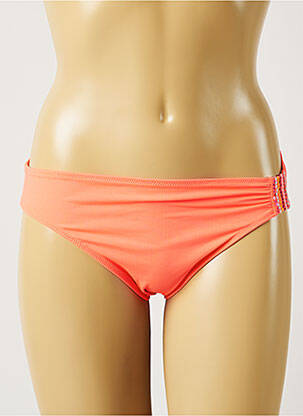 Bas de maillot de bain effet matière satinée culotte rose MARIE JO femme