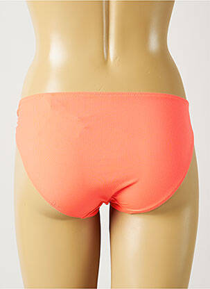 Bas de maillot de bain effet matière satinée culotte rose MARIE JO femme