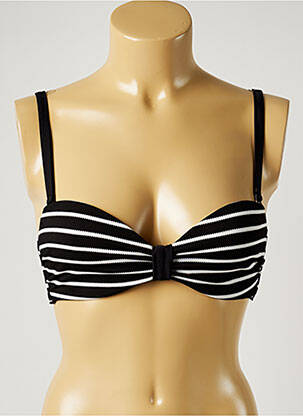 Haut de maillot de bain stretch haut bandeau noir SASSA femme