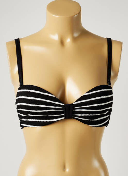 Haut de maillot de bain stretch haut bandeau noir SASSA femme