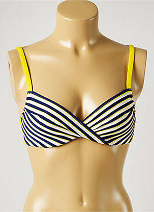 Haut de maillot de bain stretch haut soutien-gorge emboitant jaune MARIE JO femme