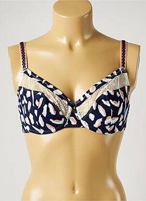 Soutien-gorge légère et transparente haut soutien-gorge emboitant bleu BARBARA femme