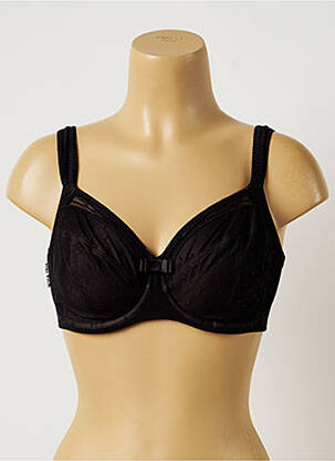 Soutien-gorge tissage tulle haut soutien-gorge emboitant noir ROSA FAIA femme