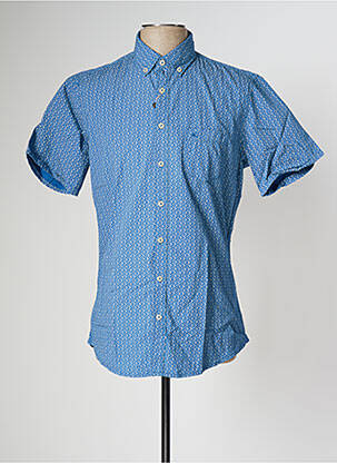 Chemise manches courtes imprimé fantaisie bleu CAMEL ACTIVE homme