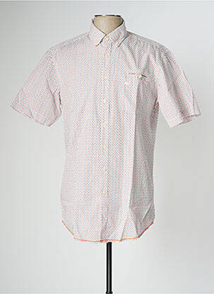 Chemise manches courtes imprimé fantaisie blanc CAMEL ACTIVE homme