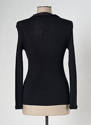 Chemisier coupe cintrée manches longues noir VITTORIA B femme