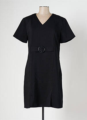 Robe courte noir AURA BY FIGURE LIBRE pour femme