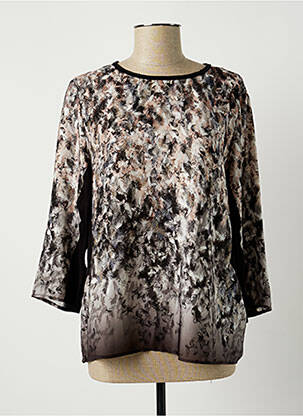 Blouse col rond manches 3/4 beige JOCAVI femme