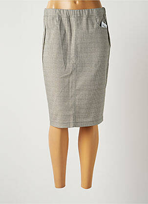 Jupe mi-longue stretch vert FRANK WALDER femme