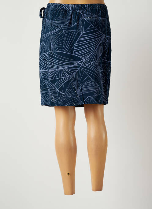 Jupe mi-longue bleu THALASSA pour femme