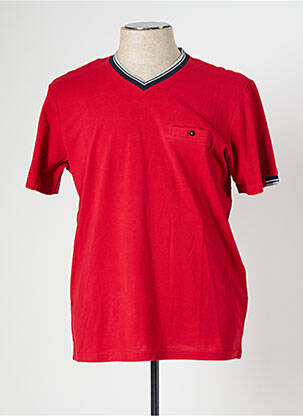 T-shirt rouge CASUAL SPIRIT pour homme