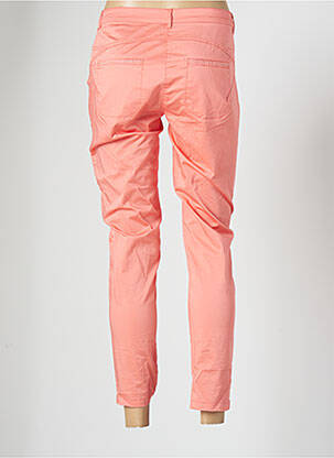 Pantalon 7/8 tissage popeline taille normale orange THALASSA femme