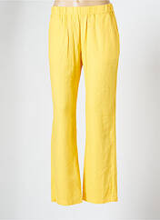 Pantalon droit jaune ÉTYMOLOGIE pour femme seconde vue