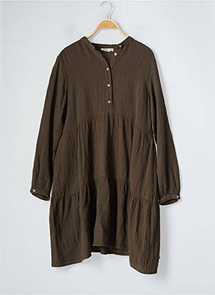 Robe mi-longue manches longues vert HARTFORD fille
