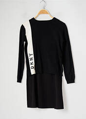 Robe mi-longue noir DKNY pour fille seconde vue