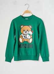 Sweat-shirt vert MOSCHINO pour garçon seconde vue