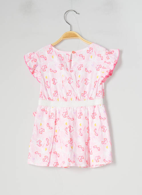 Robe mi-longue volants manches courtes rose BILLIEBLUSH fille