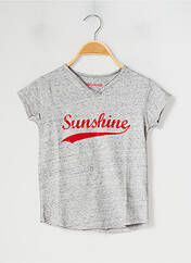 T-shirt gris ZADIG & VOLTAIRE pour fille seconde vue