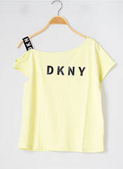T-shirt jaune DKNY pour fille seconde vue