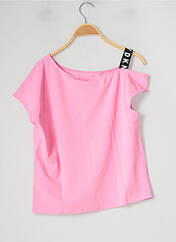 T-shirt rose DKNY pour fille seconde vue