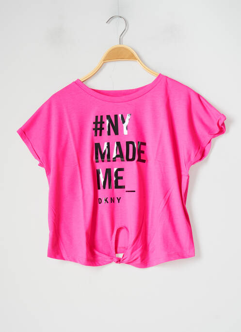 T-shirt rose DKNY pour fille