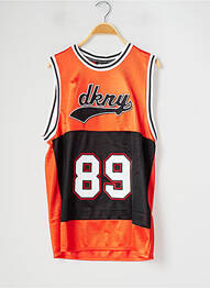 Débardeur coupe droite sans manche orange DKNY garcon