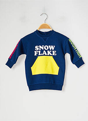 Sweat-shirt stretch manches longues bleu DSQUARED2 garçon