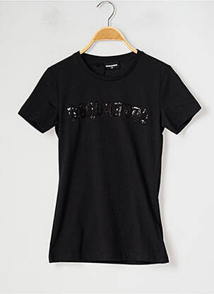 T-shirt noir DSQUARED2 pour fille