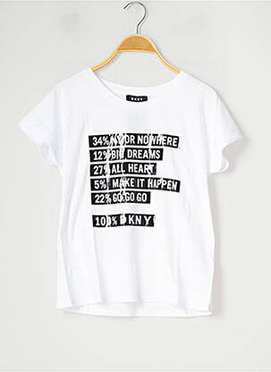 T-shirt blanc DKNY pour garçon