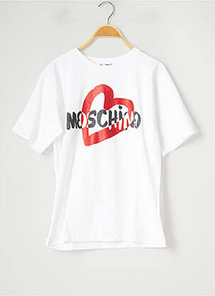 T-shirt blanc MOSCHINO pour garçon