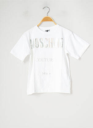 T-shirt blanc MOSCHINO pour garçon