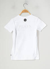 T-shirt blanc PHILIPP PLEIN pour garçon seconde vue