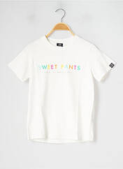 T-shirt blanc SWEET PANTS pour garçon seconde vue
