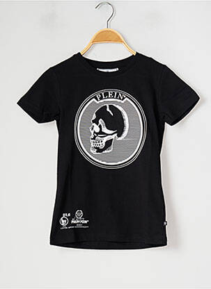 T-shirt noir PHILIPP PLEIN pour garçon