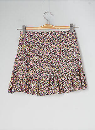 Jupe courte tissage popeline noir BELLEROSE fille