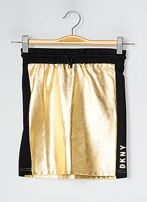 Jupe courte taille normale jaune DKNY fille