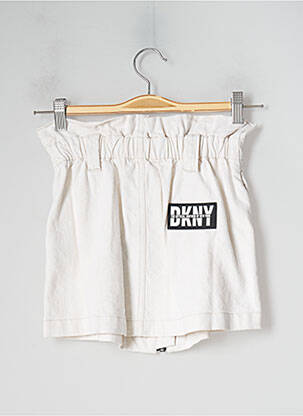 Jupe mi-longue taille normale beige DKNY fille