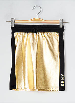 Jupe courte jaune DKNY pour fille
