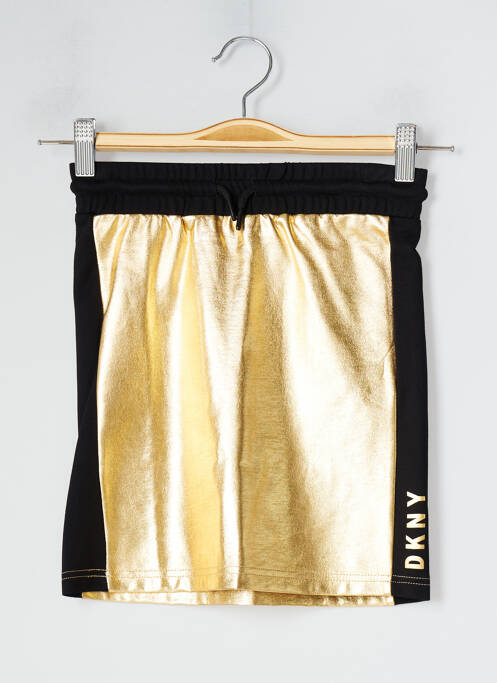 Jupe courte taille normale jaune DKNY fille