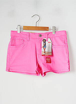 Short stretch taille ajustable rose LEVIS fille