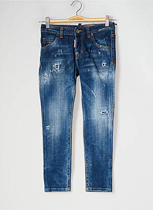 Jeans coupe slim bleu DSQUARED2 pour garçon