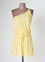 Robe courte sans manche sans manche jaune VILA femme